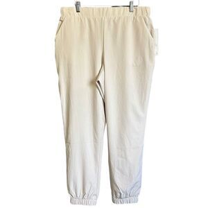 RBX Active Elastic Waist Jogger Lounge Pants Beige